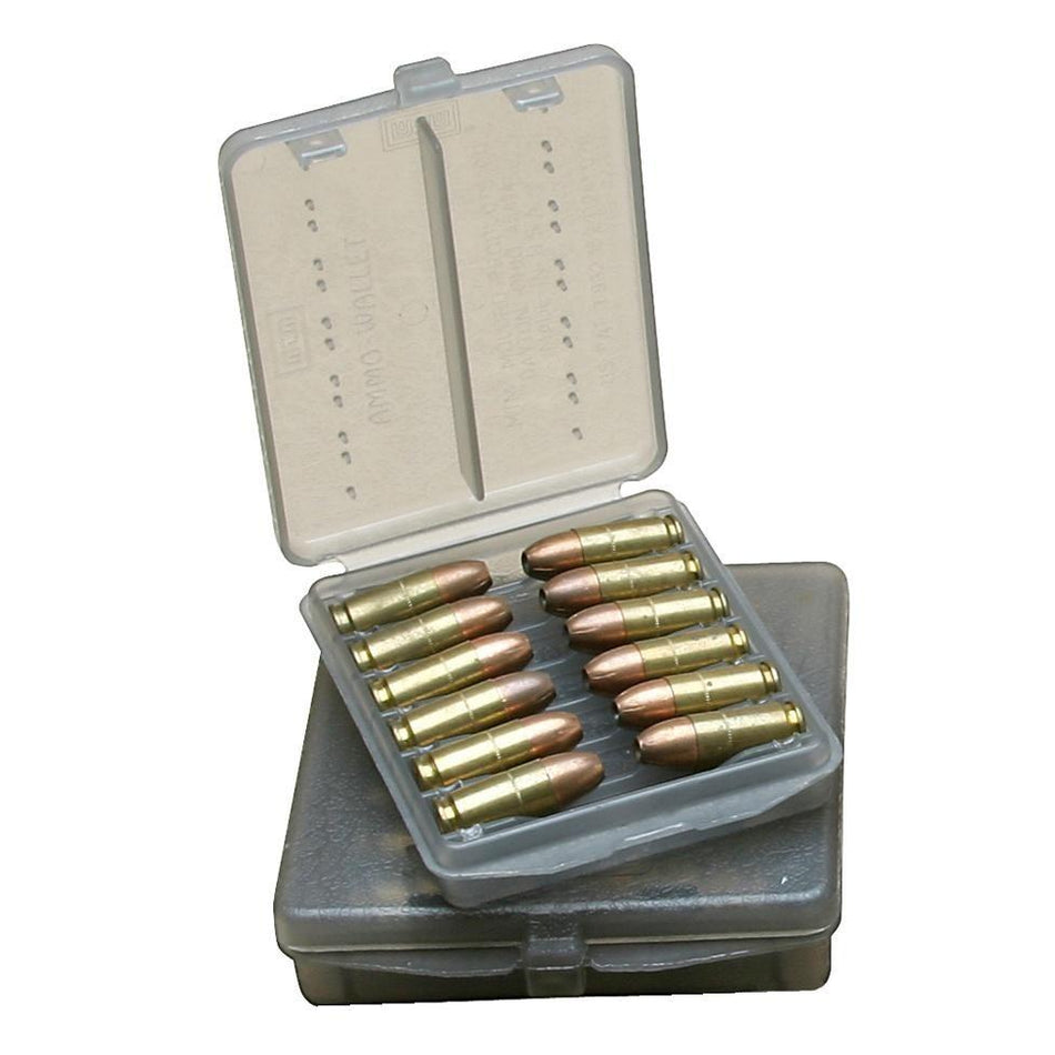 MTM 12-Round Case-Gard Pocket Ammo Wallet .44 Remington Magnum .44 Special Clear Smoke