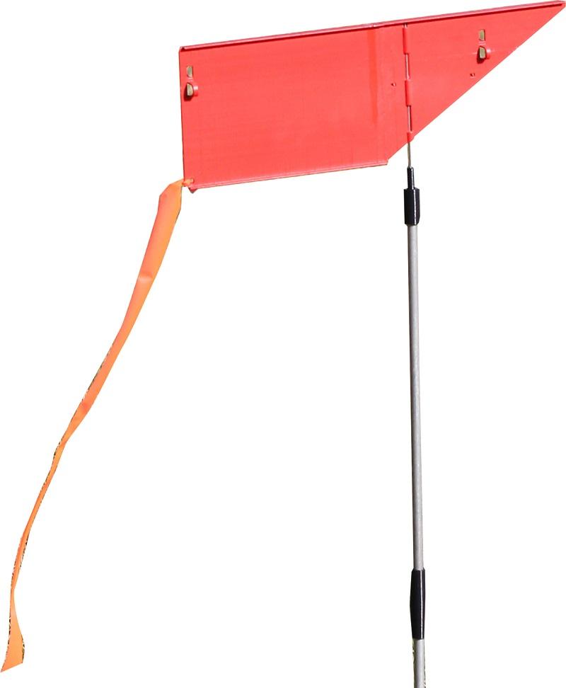 MTM Wind Reader Long Range Shooting Flag Red