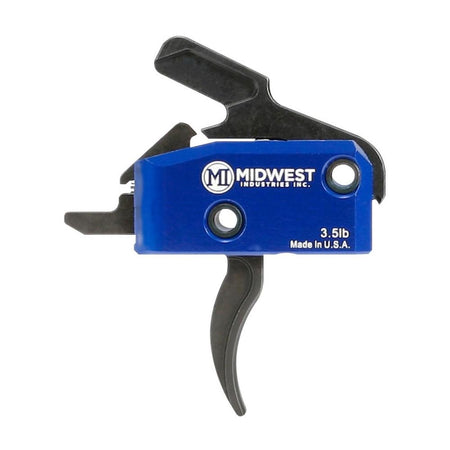 Midwest Industries Drop-In AR-15 Curved Trigger 3.5lb Single-Stage with Anti-Walk Pins