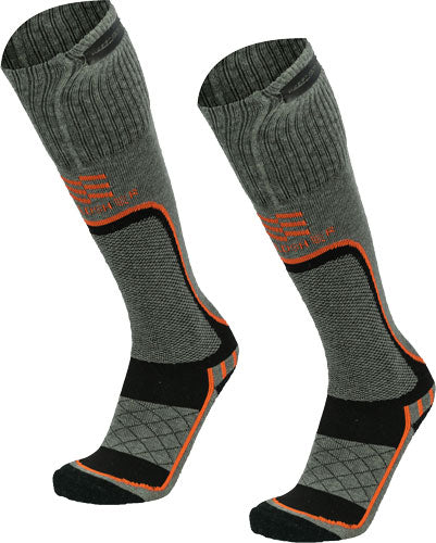 Mobile Warming Men's Premium Merino 2.0 Heated Socks Gray XL