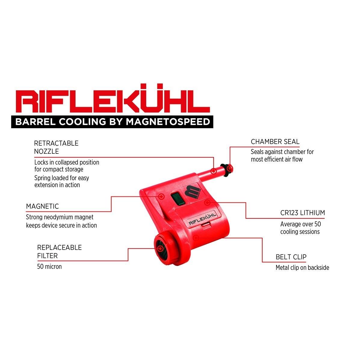 MagnetoSpeed Riflekuhl Barrel Cooler with Built-In Air Filter Internet Pkg