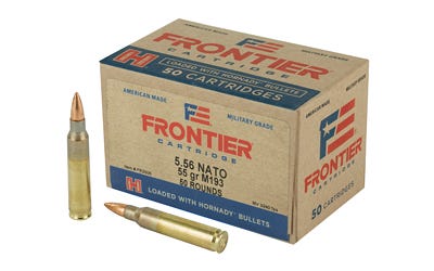 Frontier Cartridge Lake City Military Grade XM193 5.56x45mm NATO 55 grain Full Metal Jacket ammunition