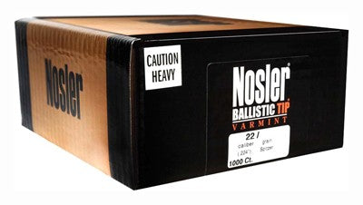 Nosler 22 Cal .224 50gr Ballistic Tip Varmint Reloading Bullets 1000ct