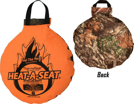 NEP 17" Heat-A-Seat Insulated Pad Blaze/Mossy Oak Pattern