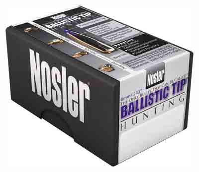 Nosler 6mm .243" 55gr Ballistic Tip Varmint Bullets 250ct