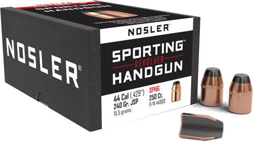 Nosler 44 Cal .429" 240gr Jacketed Soft Point Bullets 250ct