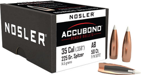 Nosler AccuBond Bullets 35 Cal .358" 225gr Boat Tail 50ct