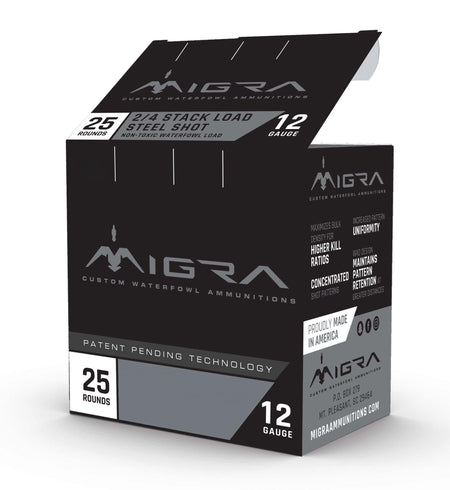 Migra Staxd Combinational Hunting Shotgun Ammo 12 Gauge 3 in 1-1/4 oz #4 / 6 1430 FPS