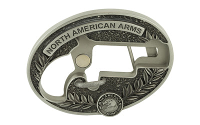 NAA Ornate Oval Carry Belt Buckle, 1-1/8 Long Rifle Only, Fits 1 to 1.5" Wide Belts BBO-L