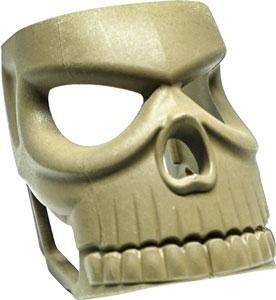 FAB Defense MOJO Magwell Grip Skull Decorative Insert in FDE