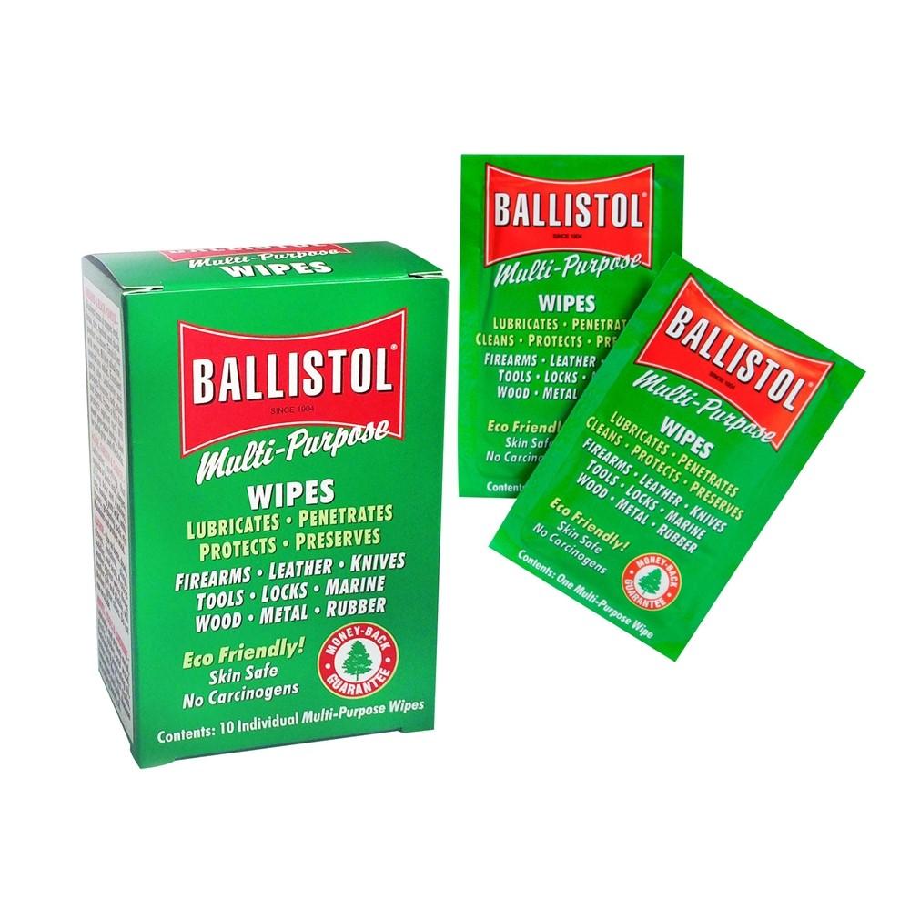Ballistol 10-Count Multi-Purpose Oil Wipes - Individually Sealed