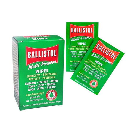 Ballistol 10-Count Multi-Purpose Oil Wipes - Individually Sealed