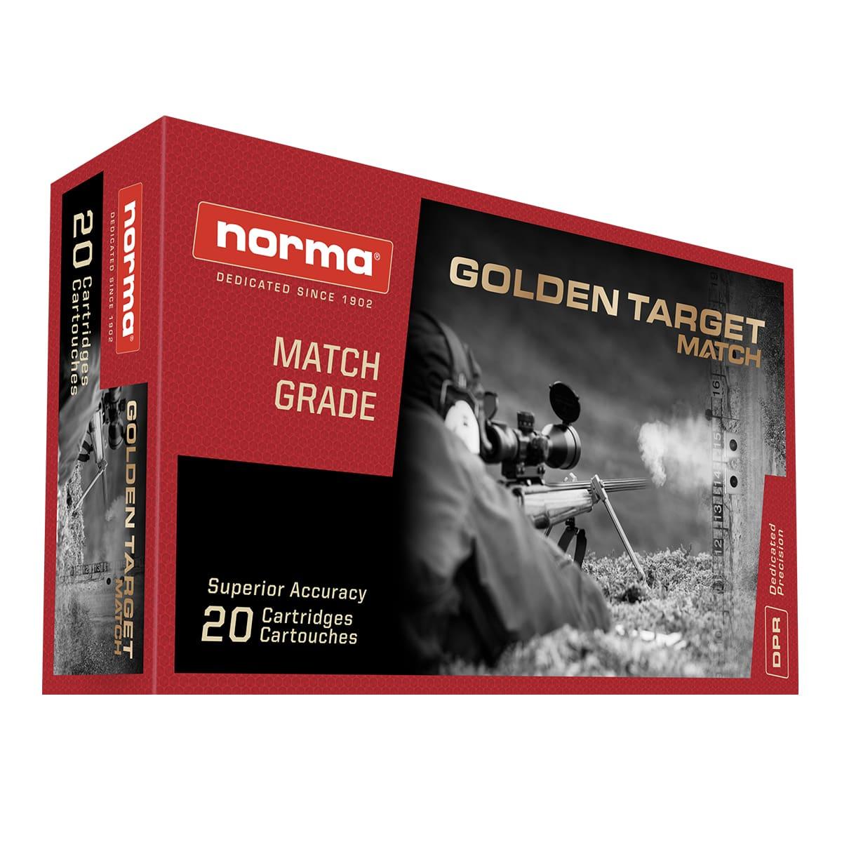 Norma Golden Target Match .308 Win / 7.62x51mm 175 grain Boat Tail Hollow Point ammunition