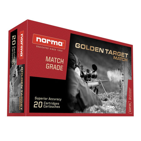 Norma Golden Target Match .308 Win / 7.62x51mm 175 grain Boat Tail Hollow Point ammunition
