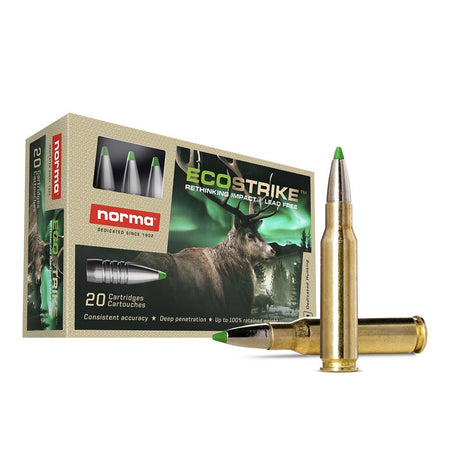 Norma Ecostrike .300 Winchester Mag 165 grain Solid Copper Boat Tail ammunition