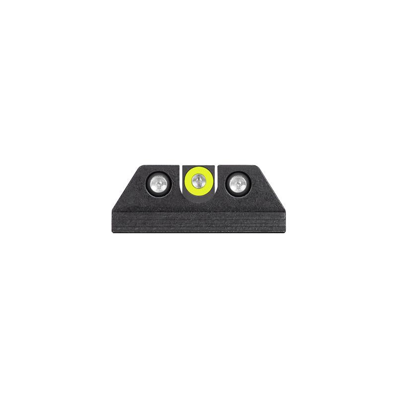 Night Fision Bright Tritium Night Sight Set for FN 509 – Yellow Front, Square Notch Rear