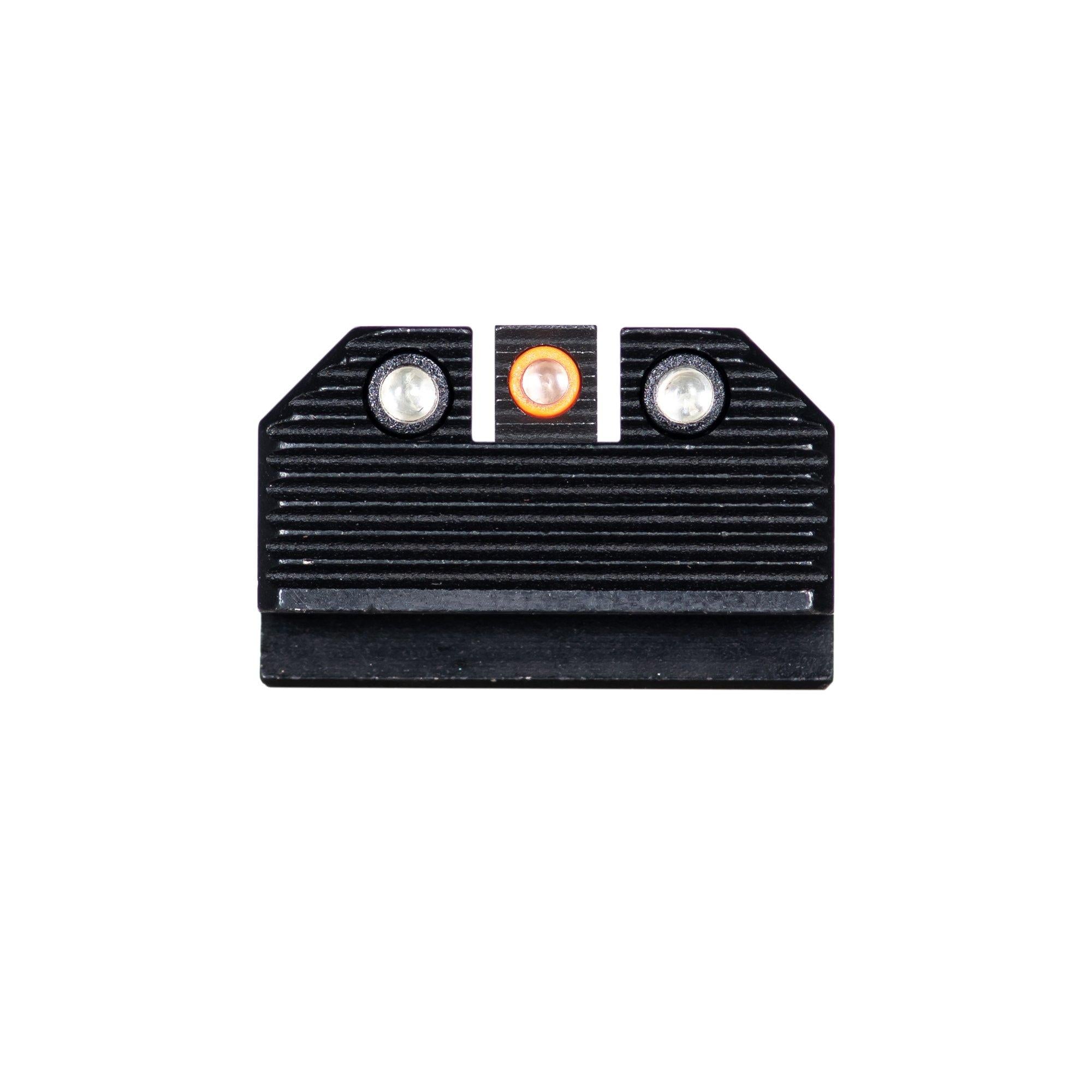 Night Fision Glock 43X MOS Optics Ready Stealth Night Sight Set Orange Front Black Back