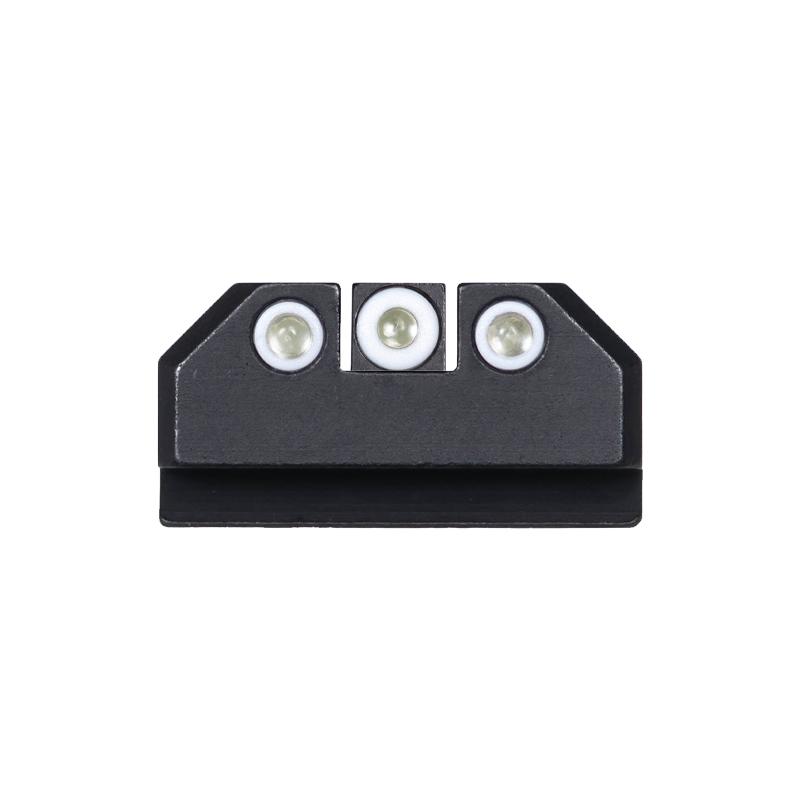 Night Fision Ruger Max 9 Tritium Night Sights White Front White Rear Black Nitride Finish