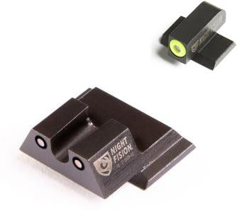 Night Fision Perfect Dot Tritium Sight Set for S&W M&P – Yellow/Black, Excluding SHIELD & C.O.R.E.
