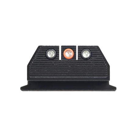 Night Fision Tritium Optics Ready Stealth Night Sights for S&W M&P 9 Shield Plus - Orange/Black