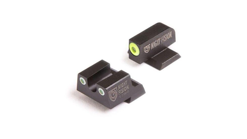 Perfect Dot Tritium Sight Set Yellow Front Black Square Rear Fits Springfield XD