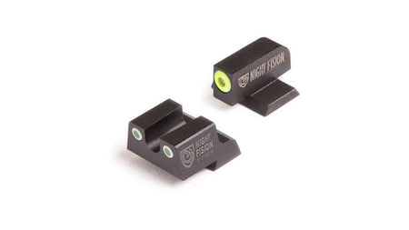 Perfect Dot Tritium Sight Set Yellow Front Black Square Rear Fits Springfield XD