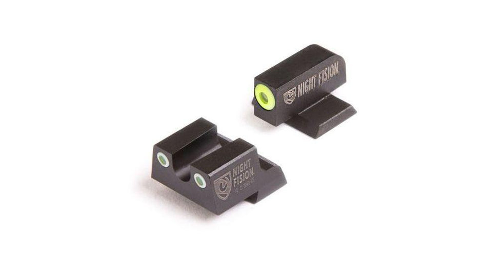 Perfect Dot Tritium Sight Set Yellow Front Black Square Rear Fits Springfield XD