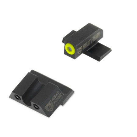Perfect Dot Tritium Sight Set Yellow Front Black U Rear Fits Springfield XD