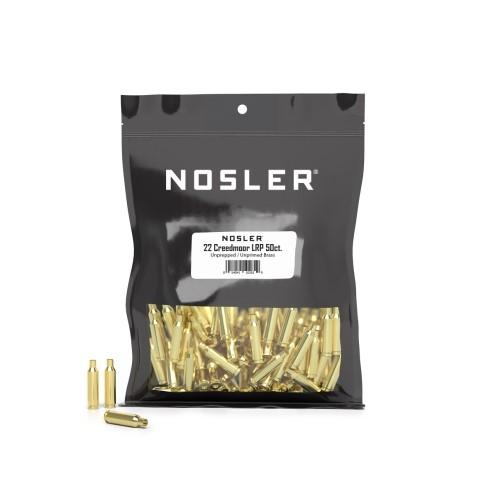 Nosler Bulk Brass 22 Creedmoor Unprepped Brass Cases 50ct