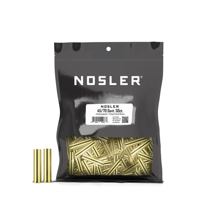 Nosler Bulk Unprepped Brass 45-70 Govt 50 Count Bag