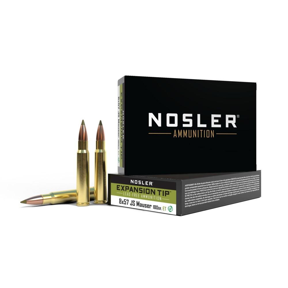 Nosler Expansion Tip 8mm Mauser 180 grain E-Tip Lead-Free ammunition