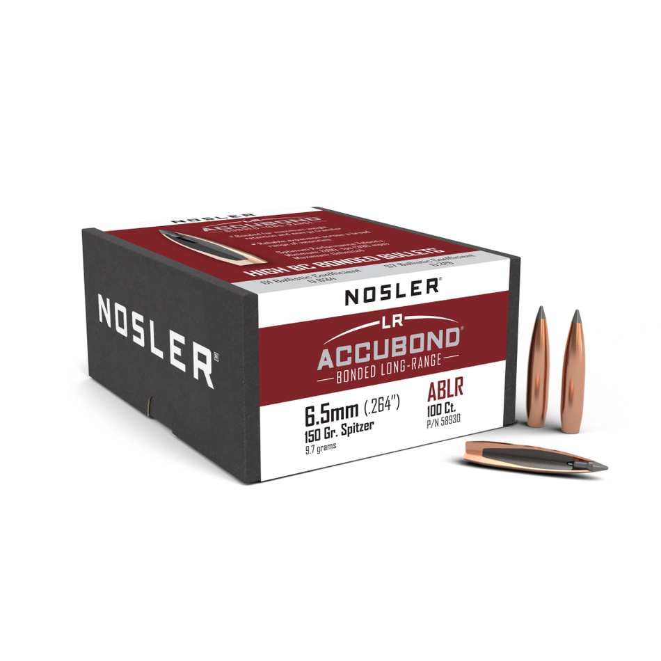 Nosler 6.5mm 150 Grain AccuBond Long Range Bullets 100ct