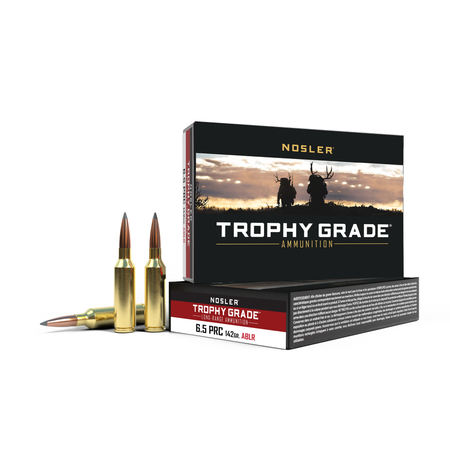 Nosler Trophy Grade 6.5 PRC 142 grain Nosler Spitzer AccuBond Long Range ammunition