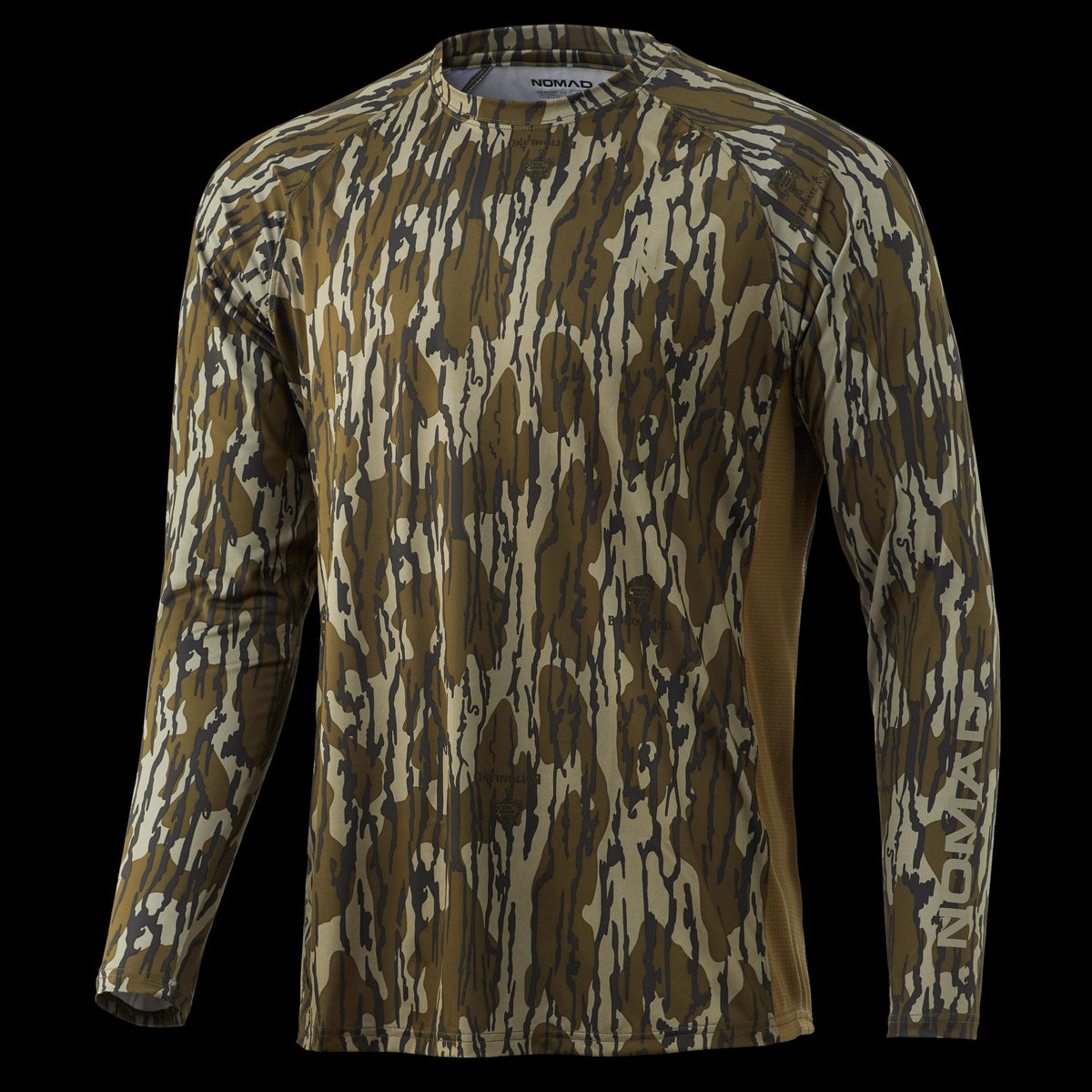 Nomad Camo Long Sleeve Pursuit Shirt Mossy Oak Bottomland 2XL