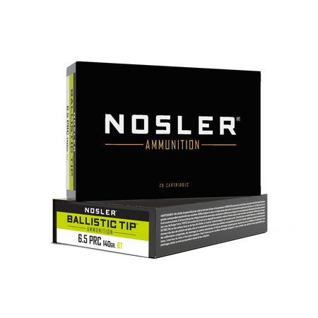 Nosler Ballistic Tip Spitzer Boat Tail 140 Grain 6.5 PRC 2900 fps