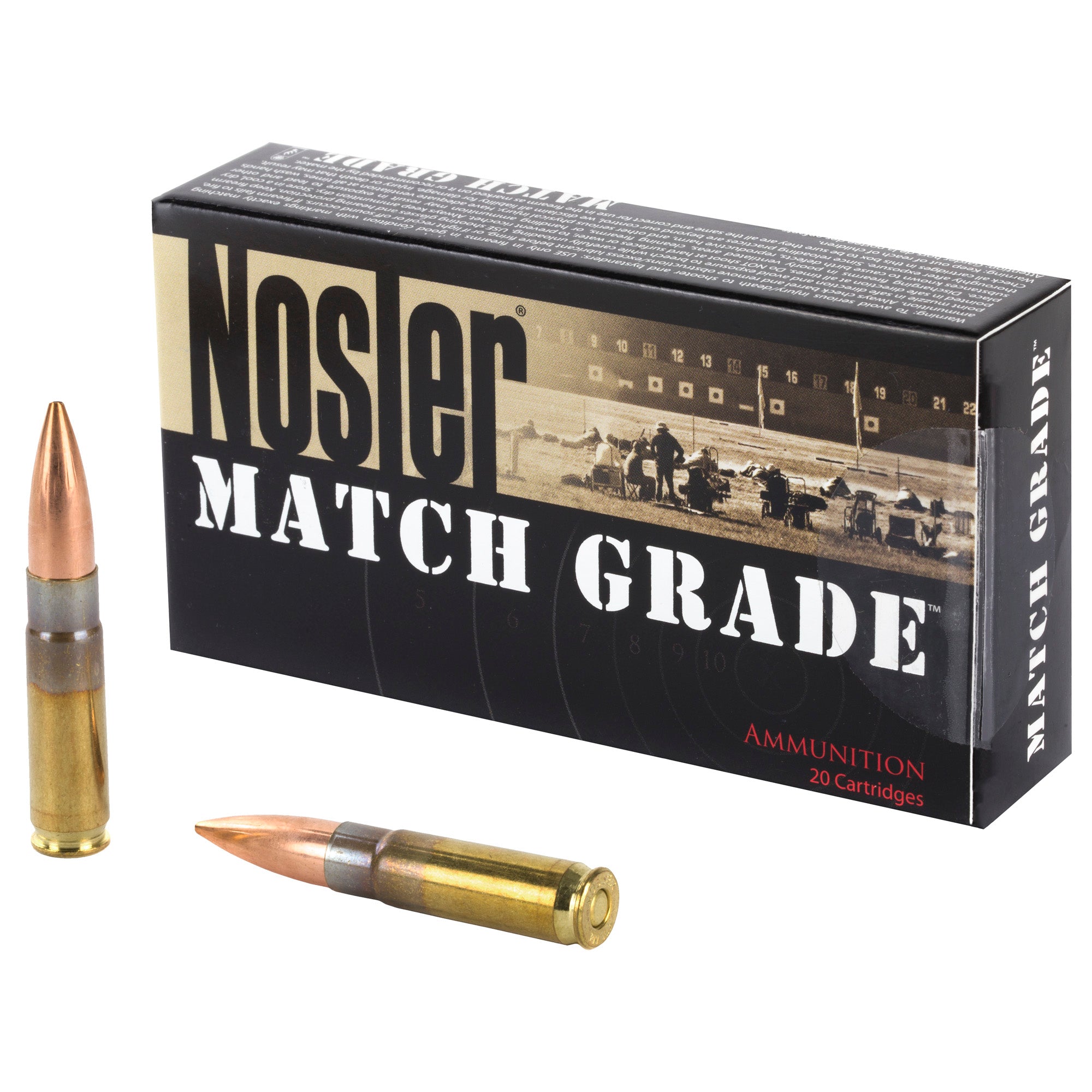 Nosler Match Subsonic Custom Competition Hollow Point Boat Tail 220 Grain .300 AAC Blackout 1020 fps