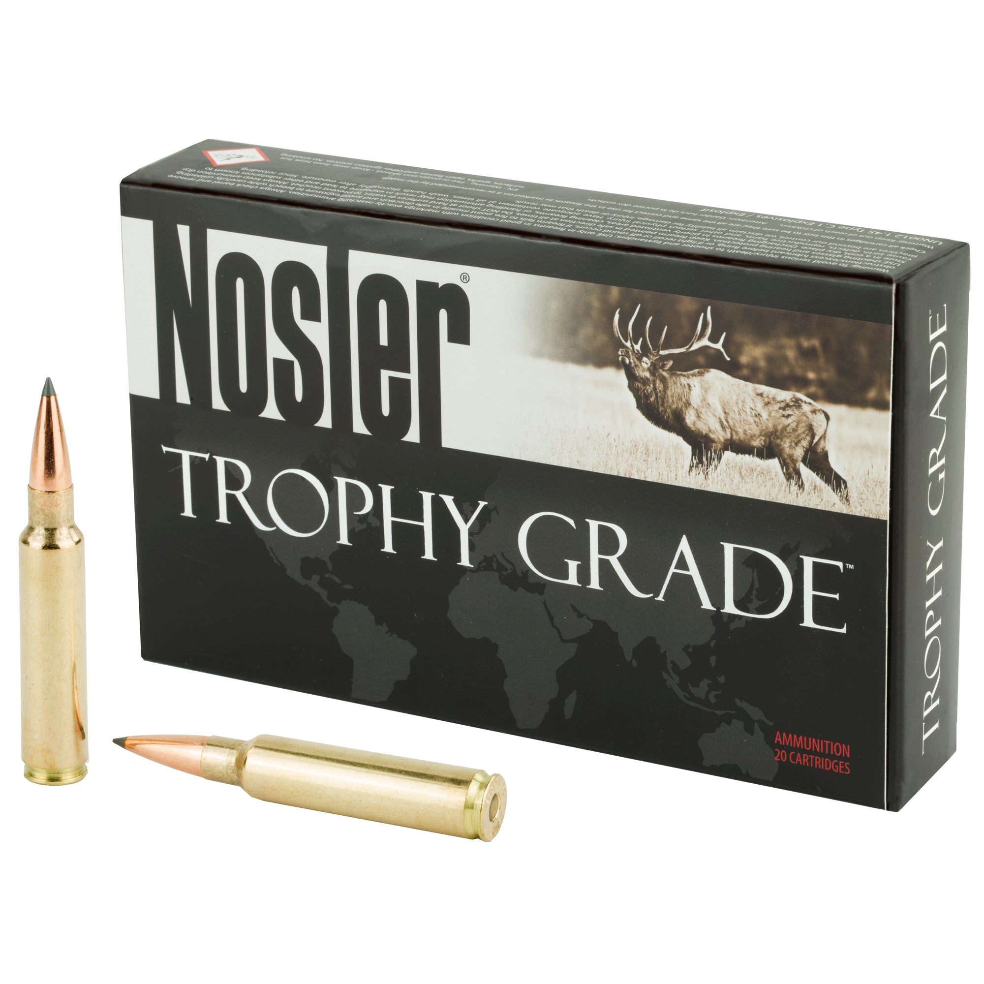 Nosler Trophy Grade .33 Nosler 265 grain Nosler Spitzer AccuBond Long Range ammunition