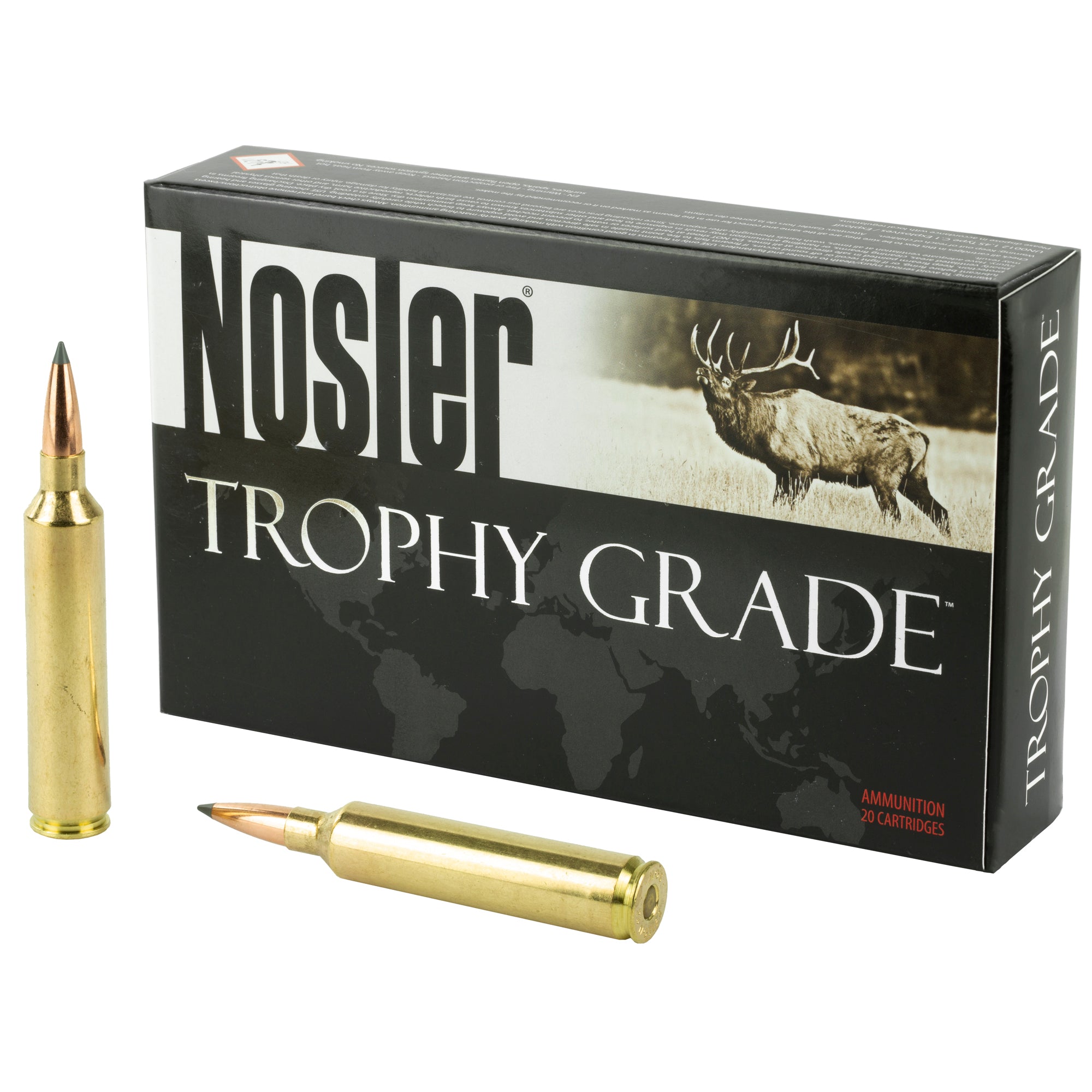 Nosler Trophy Grade Nosler Spitzer AccuBond Long Range 142 Grain .26 Nosler 3300 fps