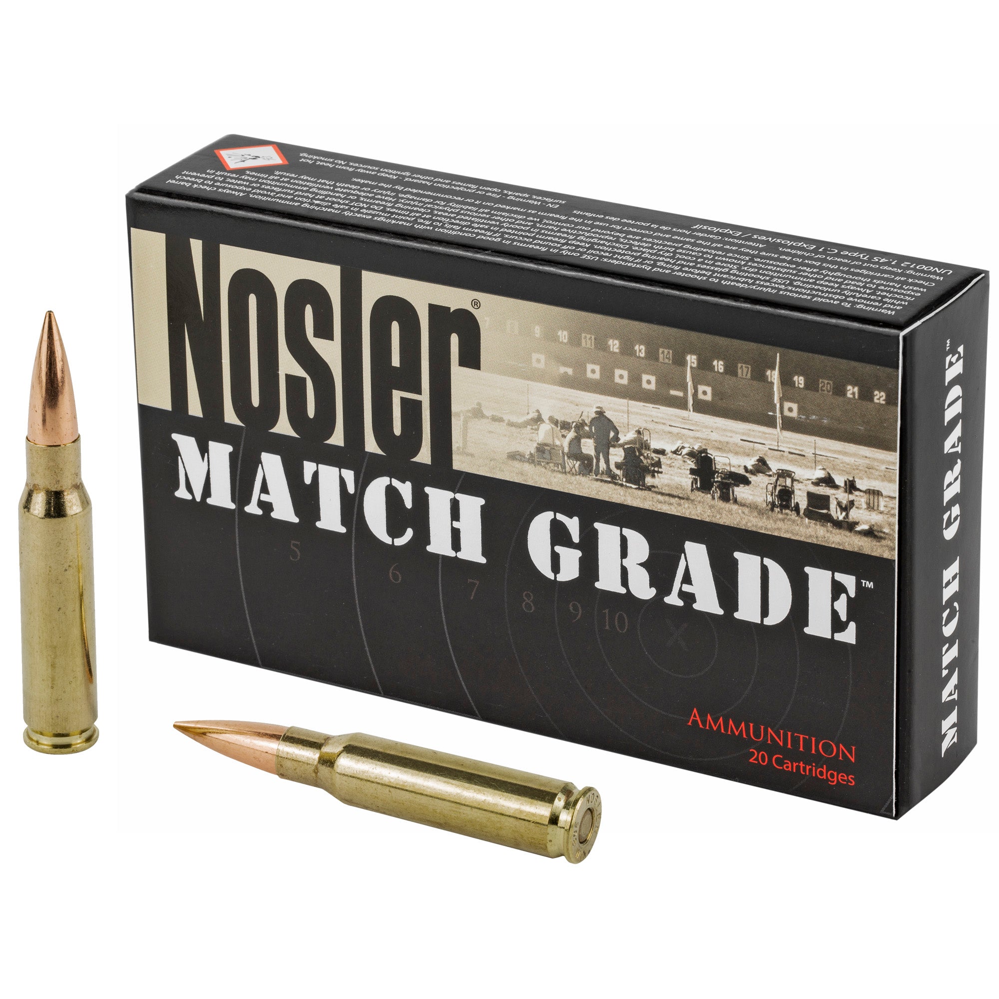Nosler Match Grade RDF Hollow Point Boat Tail 175 Grain .308 Win / 7.62x51mm 2650 fps