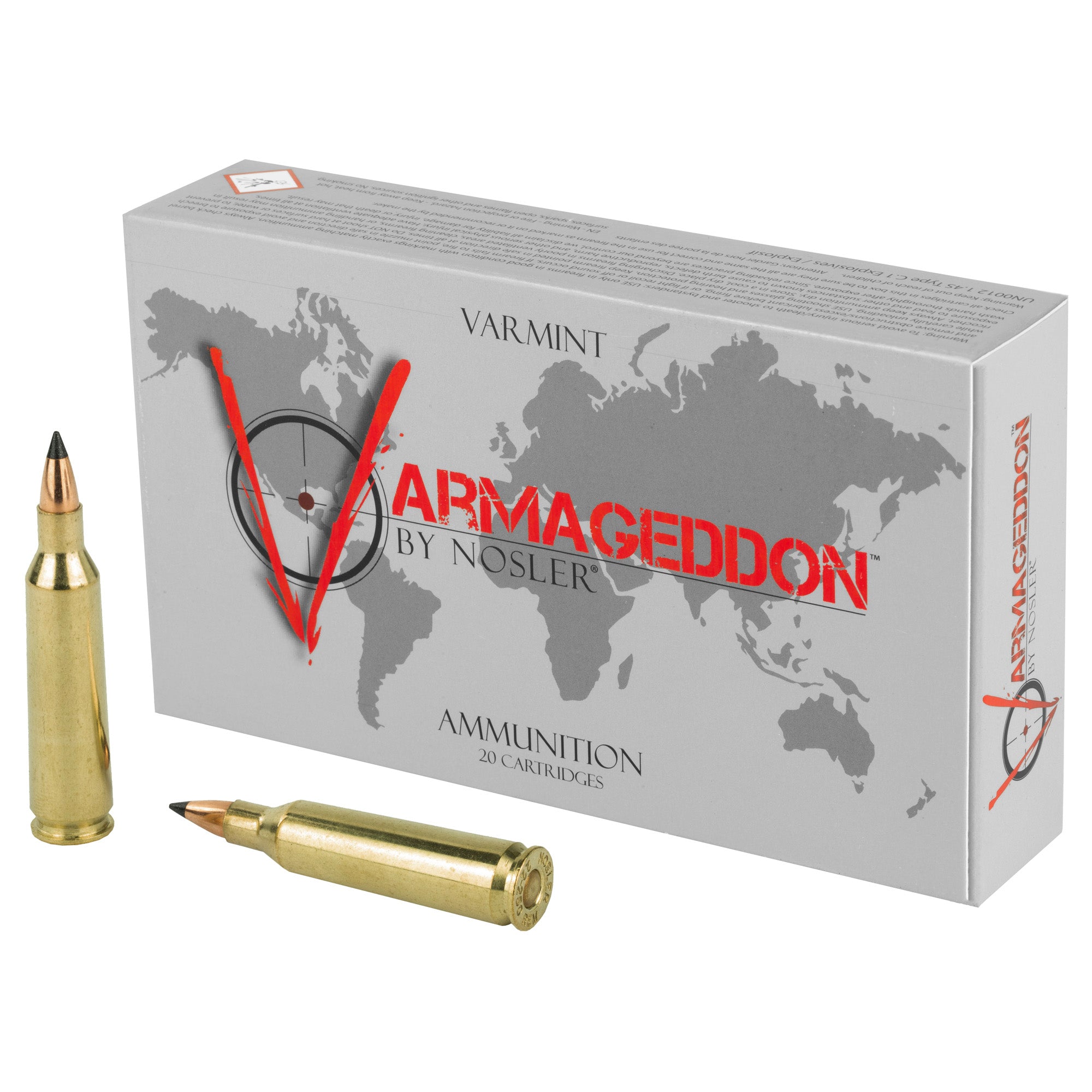 Nosler Varmageddon Flat Base Tipped 55 Grain .22-250 Remington 3550 fps