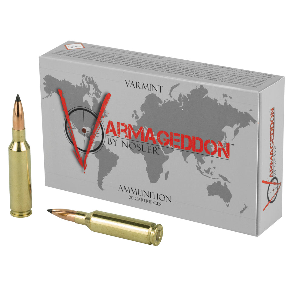 Nosler Varmageddon Flat Base Tipped 70 Grain 6mm Creedmoor 3550 fps