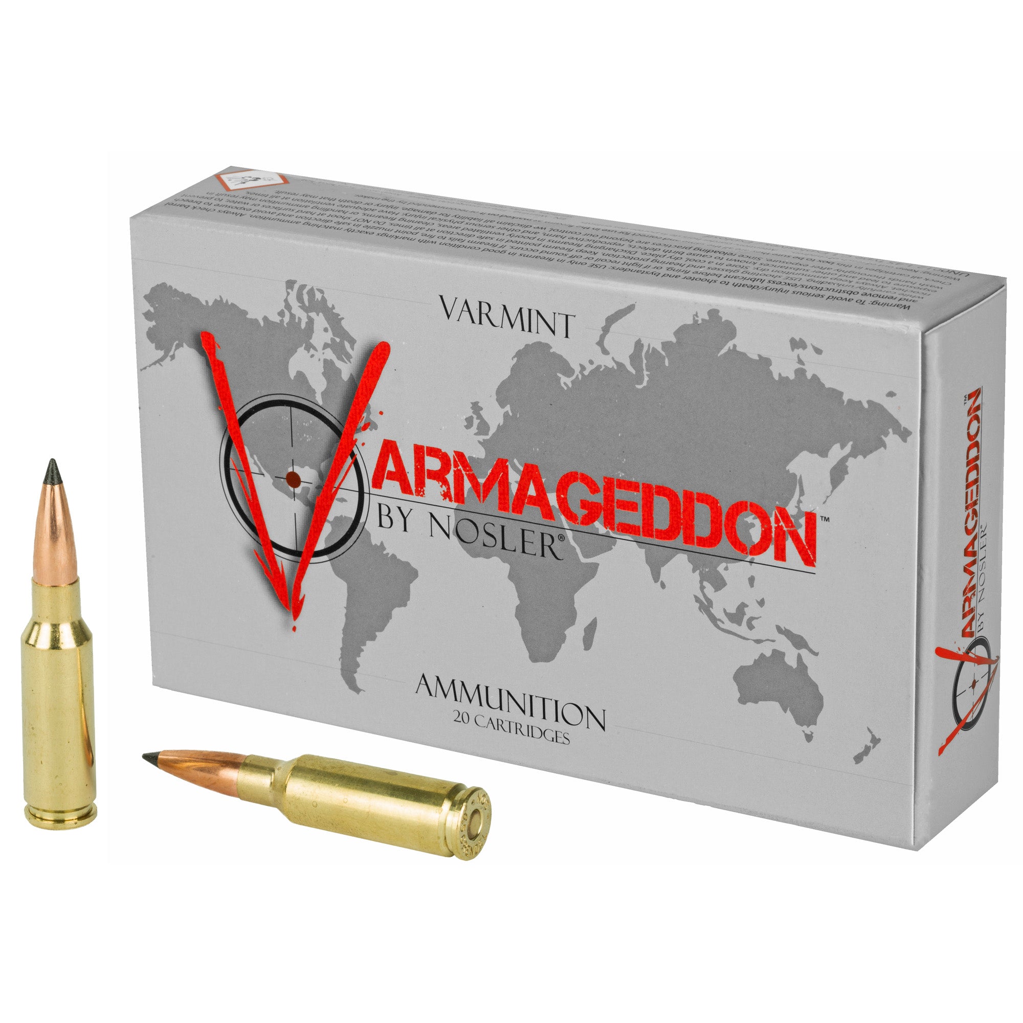 Nosler Varmageddon 6.5mm Grendel 90 grain Flat Base Tipped ammunition