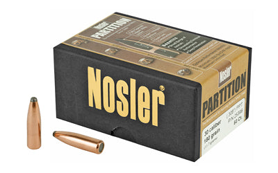 Nosler Partition .308 Diameter 30 Cal 180 Grain Protected Point Bullets, 50 Count 25396