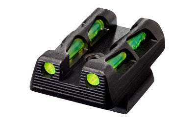 Hi-Viz CZLW11 LiteWave Rear Sight, Fits CZ 75/85/P-01 Fixed Rear Sight Models, Green, Red & Black LitePipes Included
