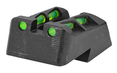 Hi-Viz SF2109 LiteWave 1911 Rear Sight for Springfield Armory Production Models, Interchangeable LitePipes, Factory Sight Height