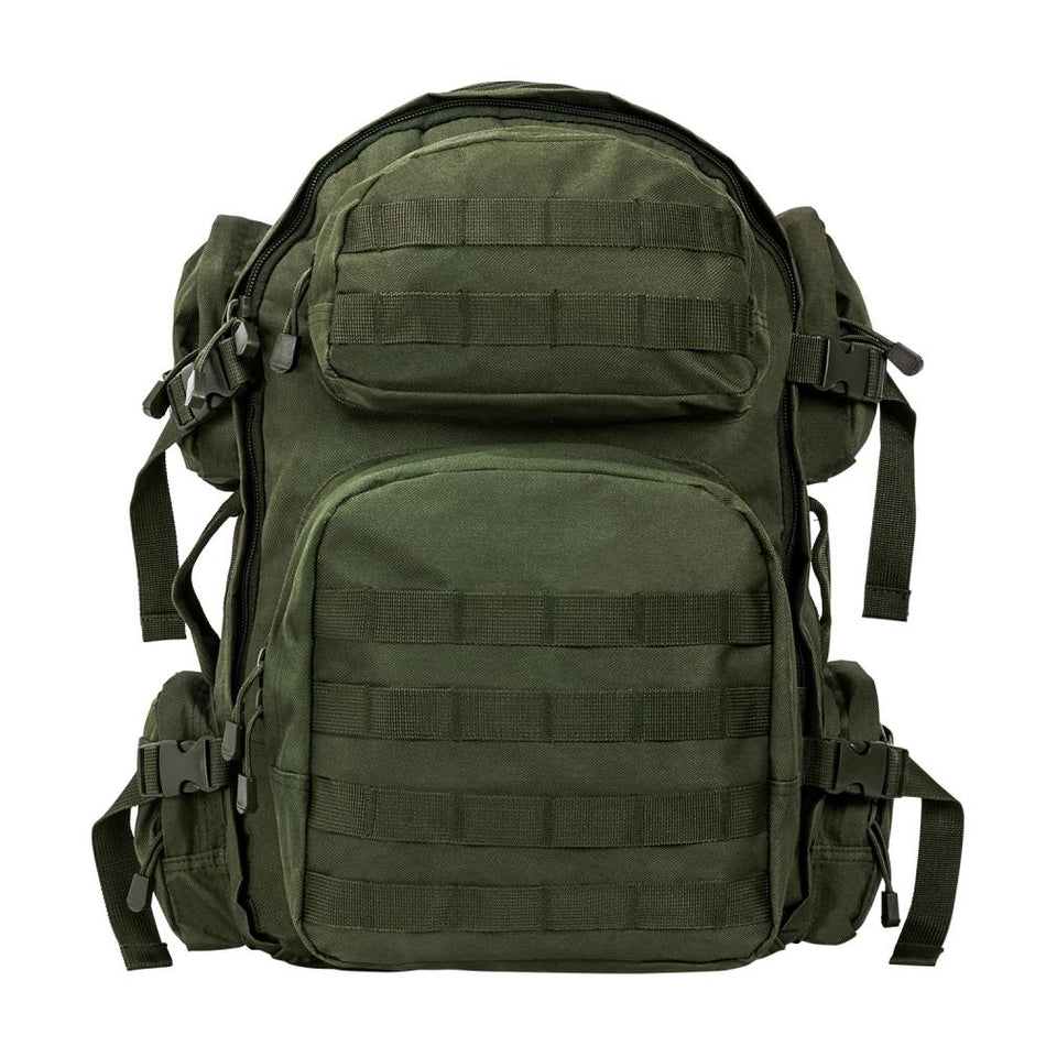 NcStar VISM Green MOLLE Tactical Backpack with Padded Shoulder Straps
