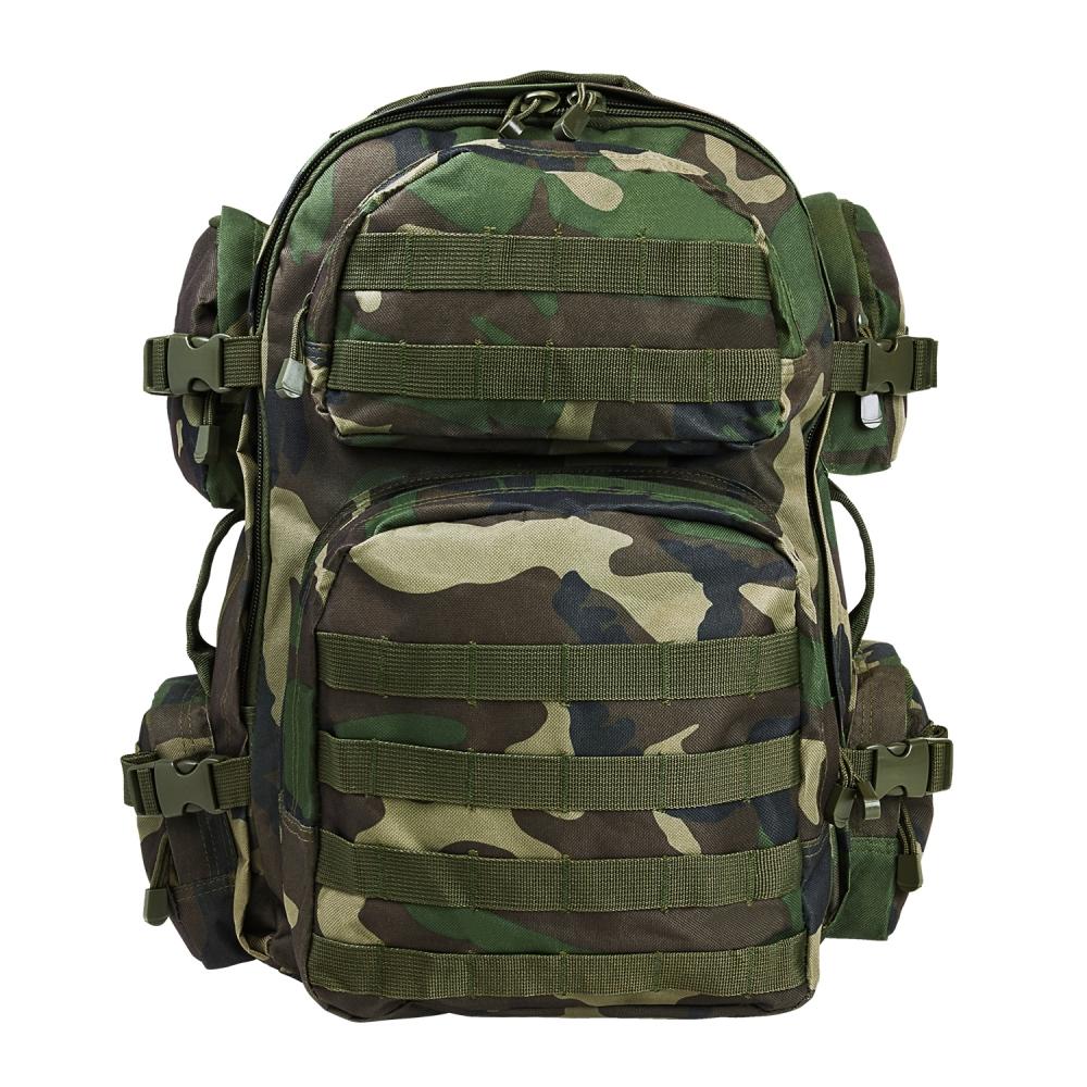 NcStar VISM Woodland Camo Pack - Hydration Compatible Tactical Backpack