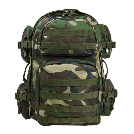 NcStar VISM Woodland Camo Pack - Hydration Compatible Tactical Backpack