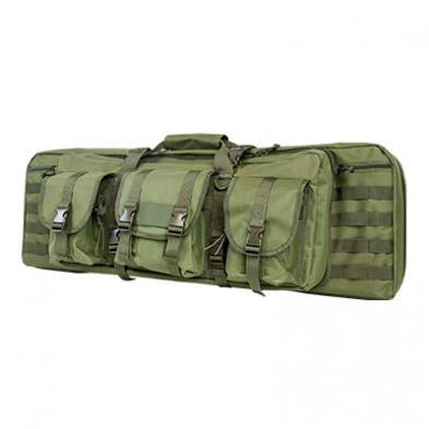 NcSTAR VISM Deluxe Double Carbine Case 42 Inch Green with MOLLE Webbing