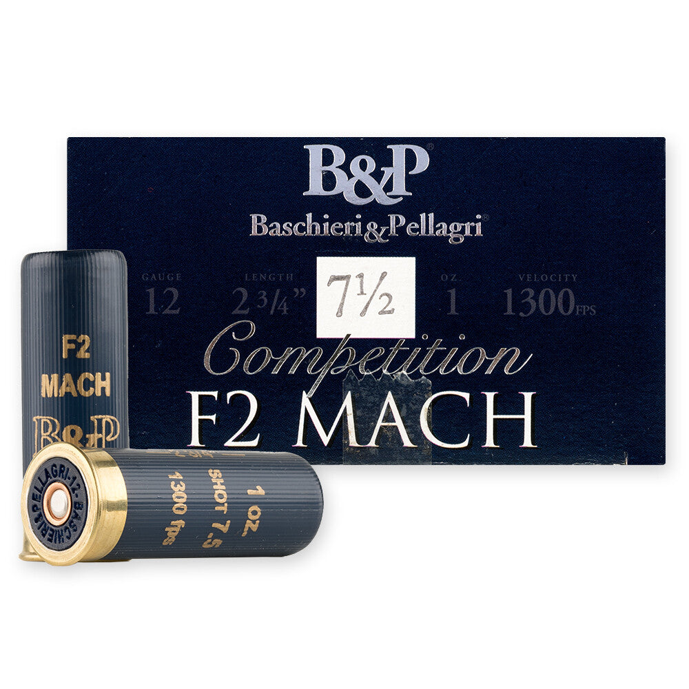 Baschieri & Pellagri (B&P) 12B1F2H7 Competition F2 Mach 12 Gauge 2-3/4 1oz #7.5 1300 fps